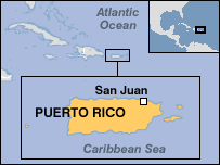 Map of Puerto Rico