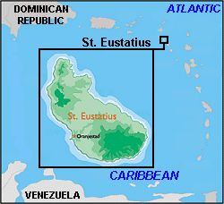Map of Sint Eustatius