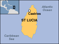 Map of SAINT LUCIA