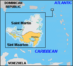 Map of Sint Maarten