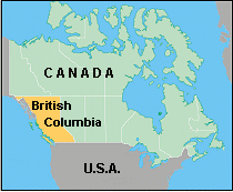 Map of British Columbia