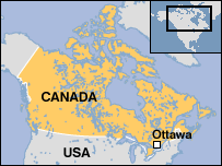 Map of CANADA