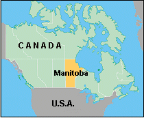 Map of Manitoba