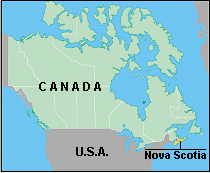 Map of Nova Scotia