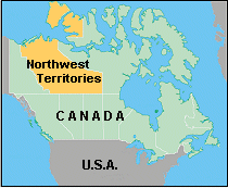 Map of Northwest Territories
