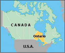 Map of Ontario