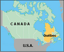 Map of Québec