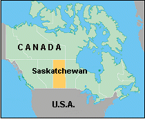 Map of Saskatchewan