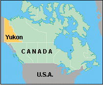 Map of Yukon Territory
