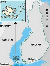 Map of Åland