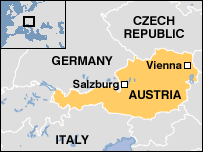 Map of AUSTRIA