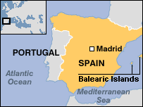 Map of Spanish Island Groups