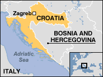 Map of CROATIA