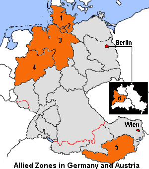 Map of GERMANY - British Zone