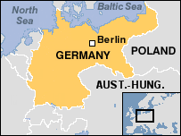 Map of HISTORICAL GERMANY (1906 - 1950's)