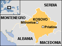 Map of KOSOVO