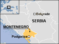Map of MONTENEGRO