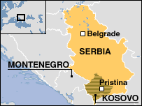 Map of SERBIA