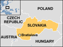 Map of SLOVAKIA