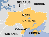 Map of UKRAINE