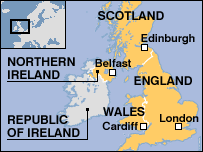 Map of UNITED KINGDOM