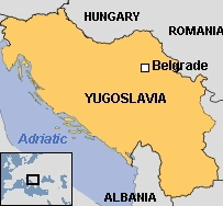 Map of YUGOSLAVIA
