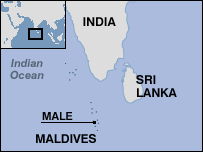 Map of MALDIVES