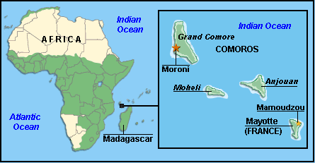 Map of Mayotte