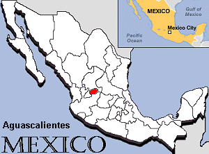 Map of Aguascalientes