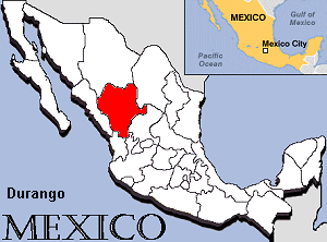 Map of Durango