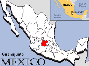 Map of Guanajuato
