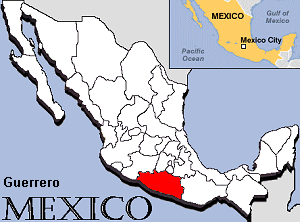 Map of Guerrero