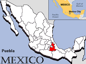 Map of Puebla