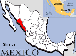 Map of Sinaloa