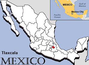 Map of Tlaxcala