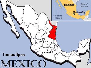 Map of Tamaulípas