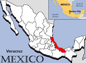 Map of Veracruz