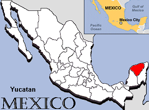 Map of Yucatán
