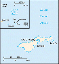 Map of American Samoa