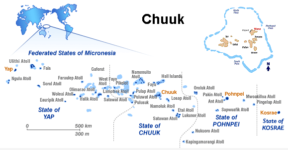 Map of Chuuk