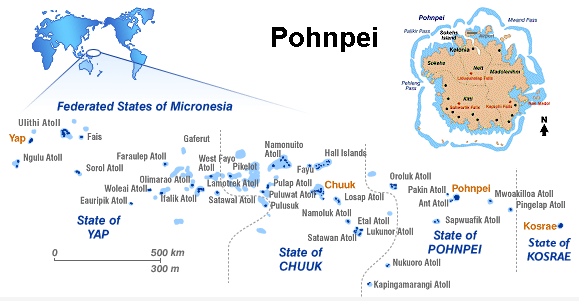 Map of Pohnpei