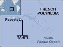 Map of French Polynesia