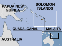 Map of SOLOMON ISLANDS