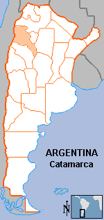 Map of Catamarca