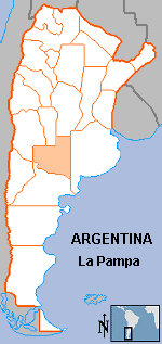 Map of La Pampa