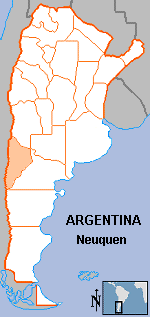 Map of Neuquén
