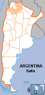 Map of Salta