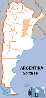 Map of Santa Fe