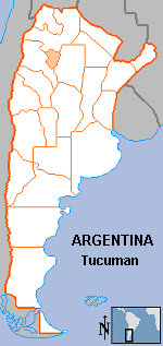 Map of Tucumán