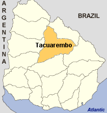 Map of Tacuarembó